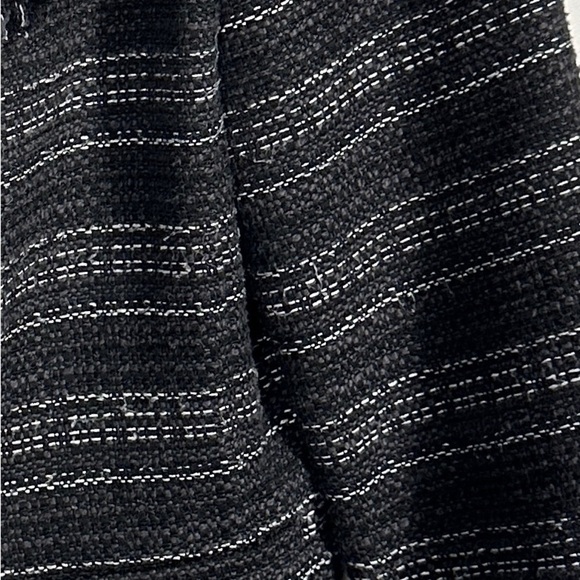 Adrienne Vittadini open front jacket, size small, black, raw edges, spring - Picture 5 of 10